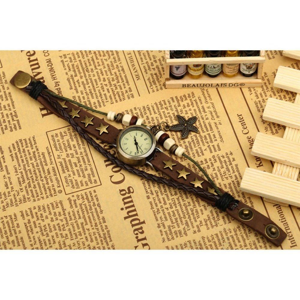 ✨✨BRAND NEW Preppy Leather Watch Women's Fashion Accessory - Picture 7 of 11